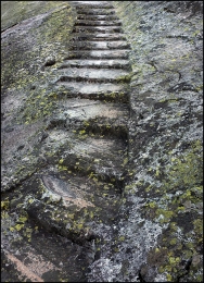 wan3_Treppe im Granitfelsen am Grimselpass